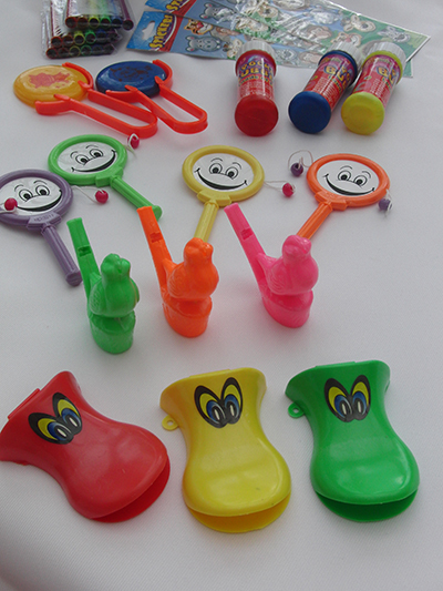 Selection of party bag toys